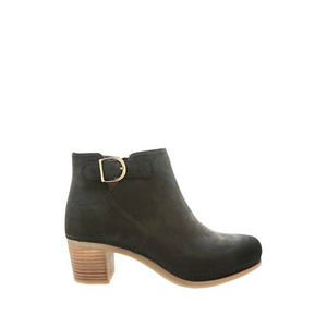 Dansko Henley‎ Black Nubuck Leather Ankle Boots Size 8